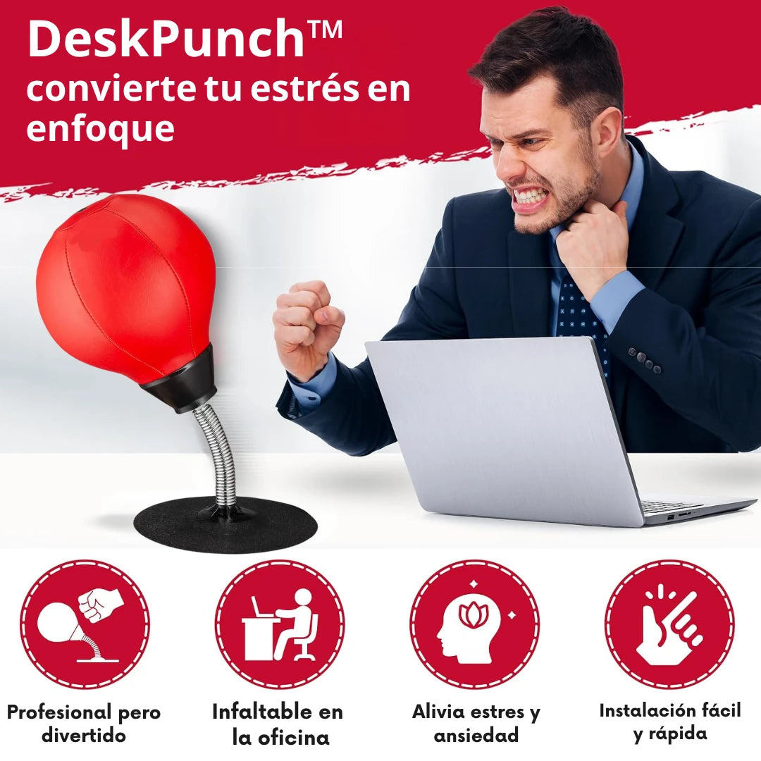 DeskPunch™ El único saco de boxeo profesional para escritorio