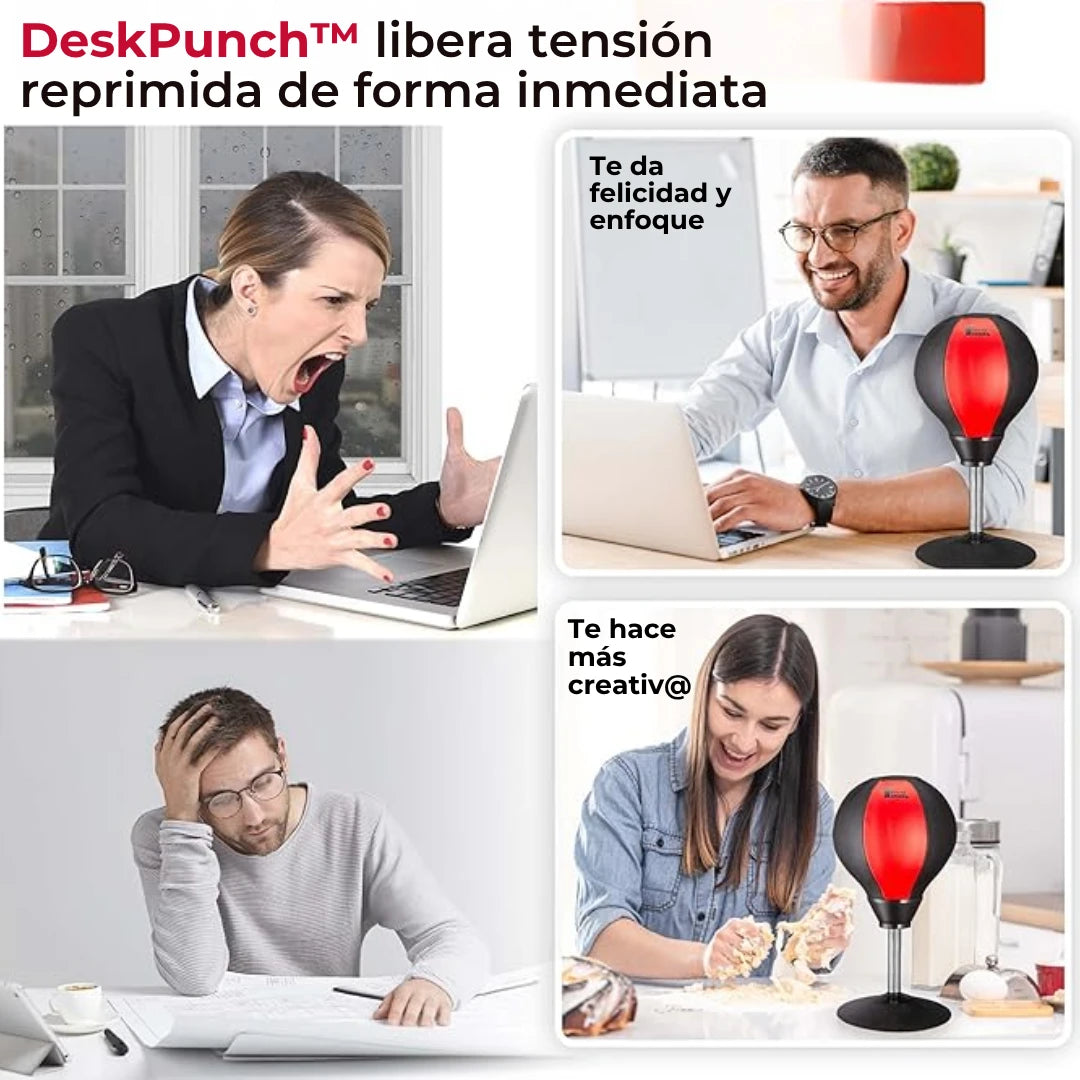 DeskPunch™ El único saco de boxeo profesional para escritorio