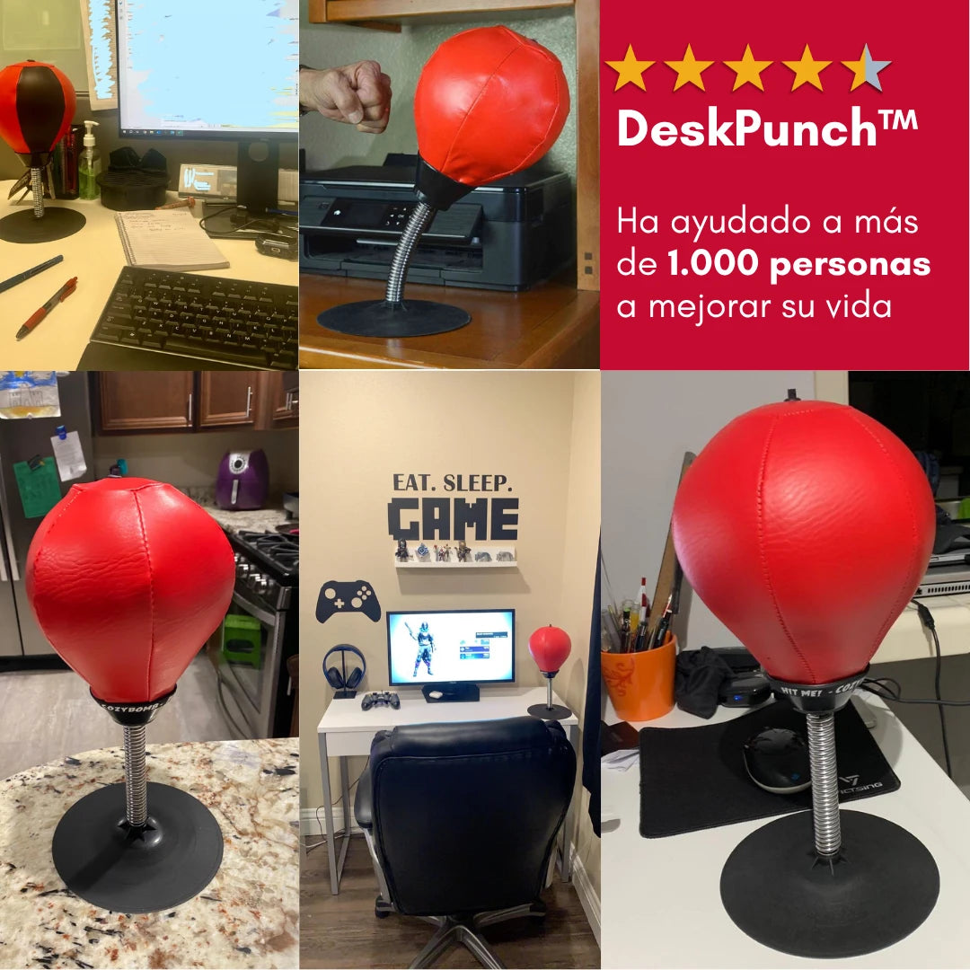 DeskPunch™ El único saco de boxeo profesional para escritorio