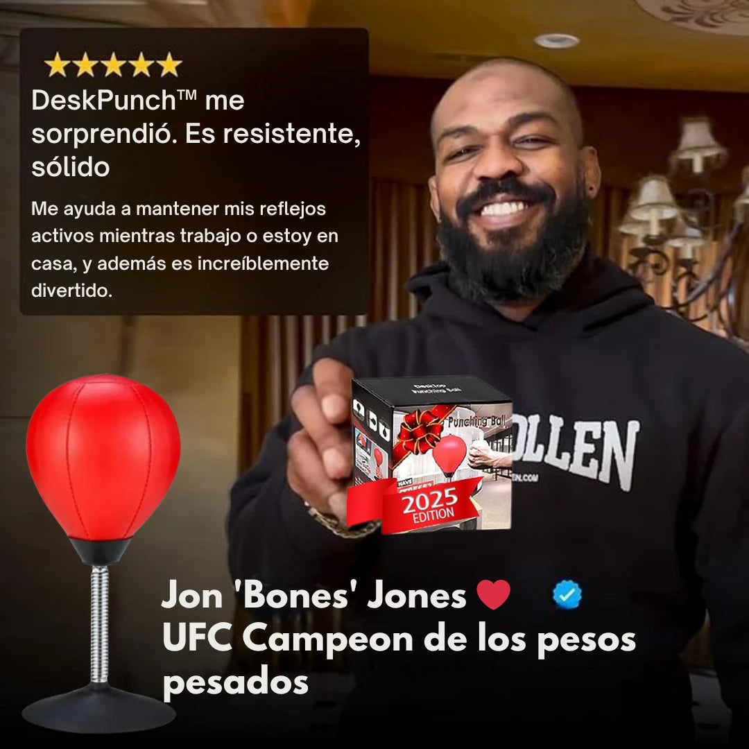 DeskPunch™ El único saco de boxeo profesional para escritorio