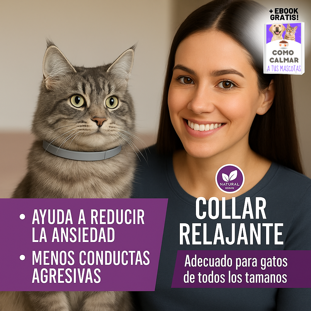 COLLAR RELAJANTE DE FEROMONAS (CALMPET) + EBOOK GRATIS