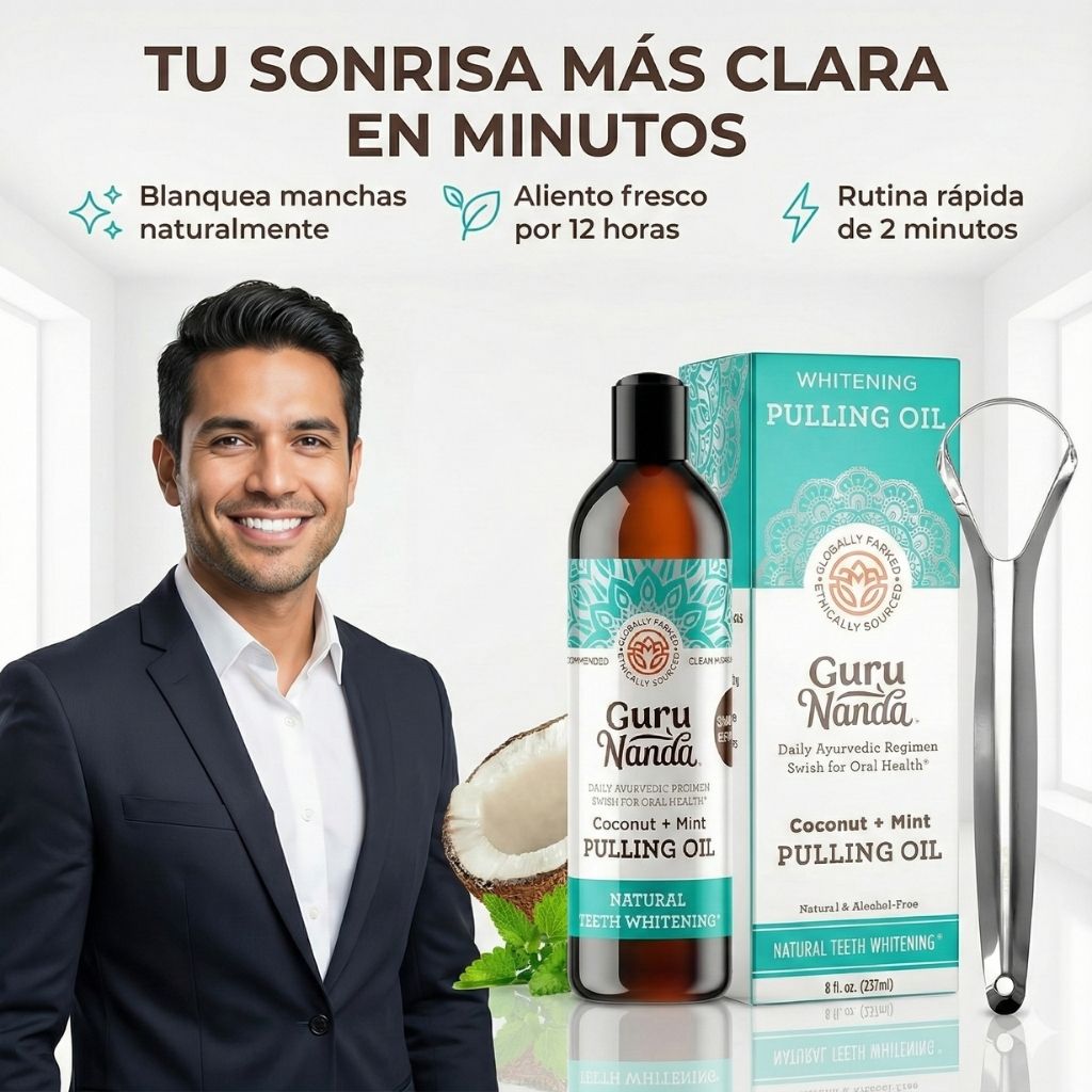 BLANQUEADOR DENTAL DETOX GURUNANDA - De dientes amarillos a una sonrisa clara y fresca en minutos