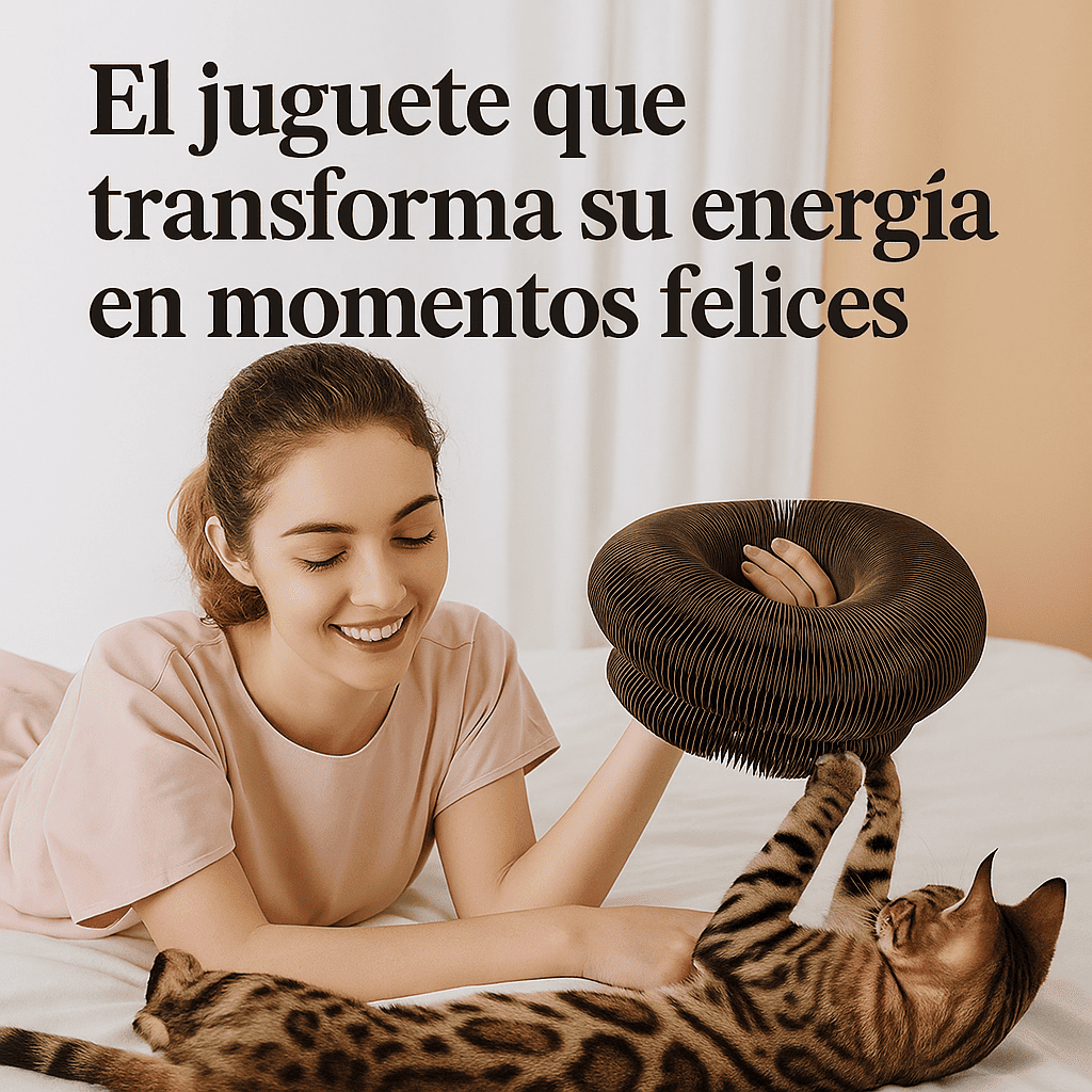 TU HOGAR TRANQUILO Y TU GATO SIEMPRE FELIZ: RASCADOR PARA GATOS (FlexiPaw™)
