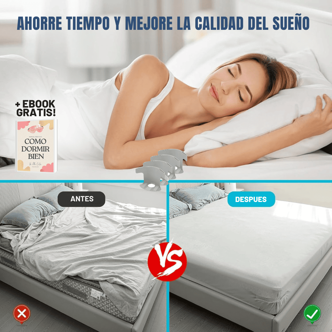SUJETADORES (FIXBED) + EBOOK GRATIS: "Como dormir bien"