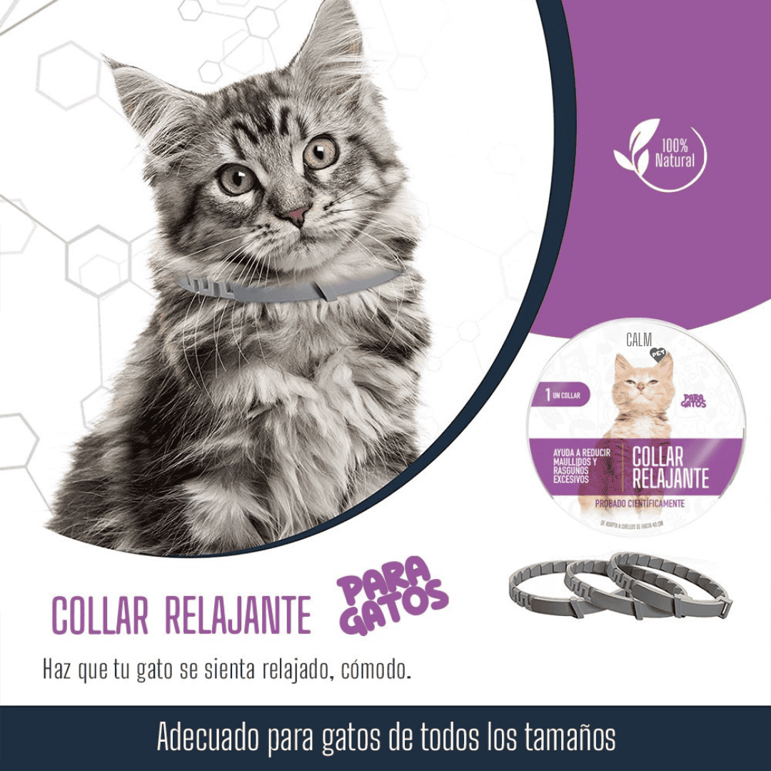COLLAR RELAJANTE DE FEROMONAS (CALMPET) + EBOOK GRATIS