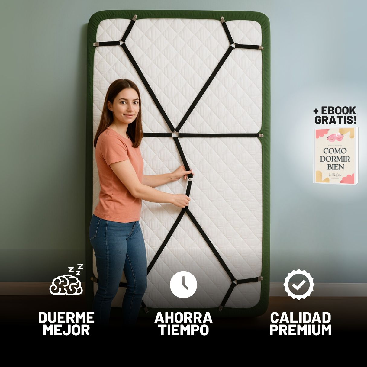 SUJETADOR DE SABANAS (GRIPBED) + EBOOK GRATIS