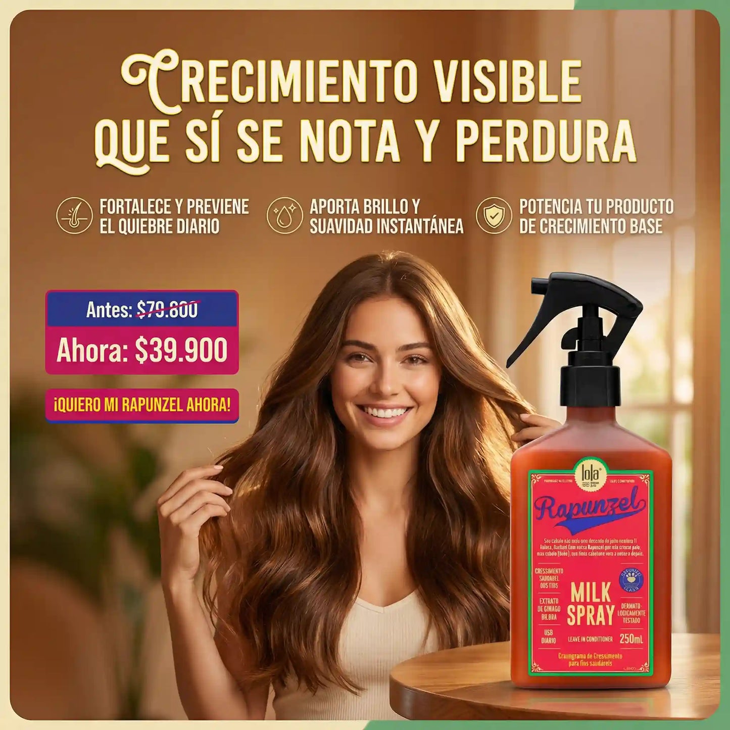MILK SPRAY ACONDICIONADOR RAPUNZEL